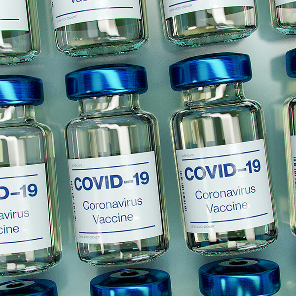 covid-19 vaccination bottles